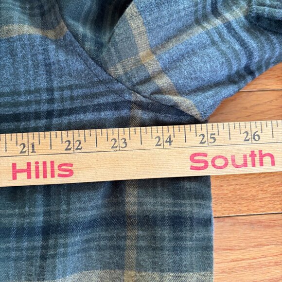 Free Country Flannel Fleece Work Jacket‎ Mens XL Quilted Overlay Duffle Olive - Picture 10 of 11